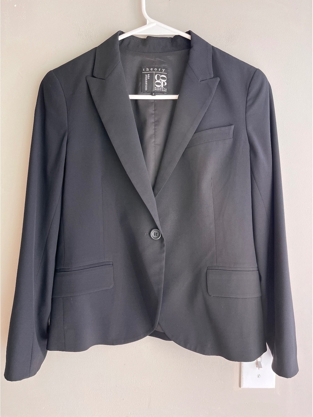 Vintage Theory Exclusively For Barneys Black Wool Single Button Blazer 6